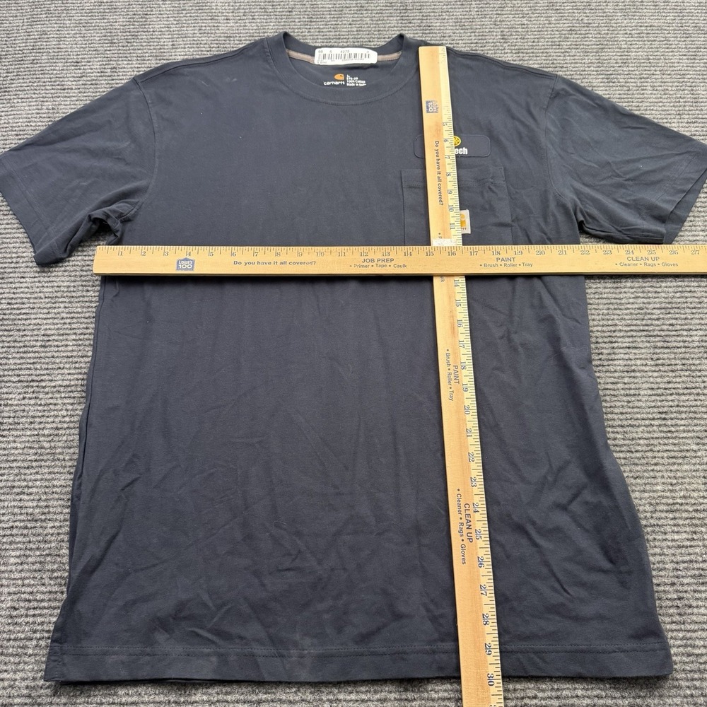 Carhartt Pocket Tee T Shirt Men's Size LG Navy Blue‎ Short Sleeve Cotton Comfort - Picture 10 of 10